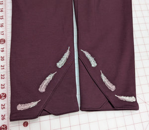 Detail of embroidered hem